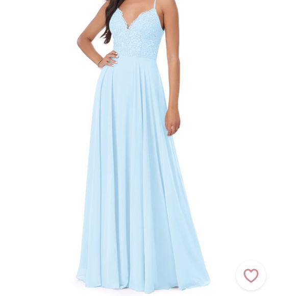 Azazie Dresses & Skirts - Azazie Sonya Sky Blue Bridesmaid Dress